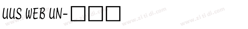 UUS WEB UN字体转换
